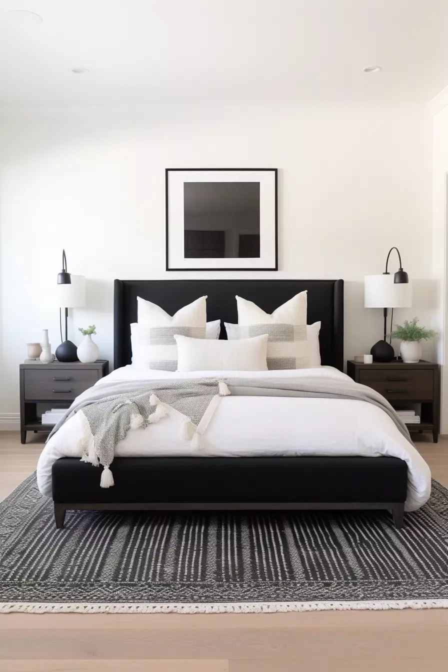 Black And White Bedroom Design Timeless Elegance in a Monochromatic Bedroom