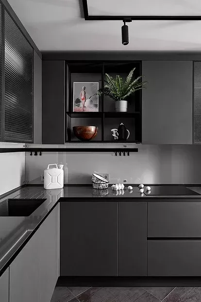 Black And White Kitchen Designing Timeless Kitchen Decor with Monochrome Vibes