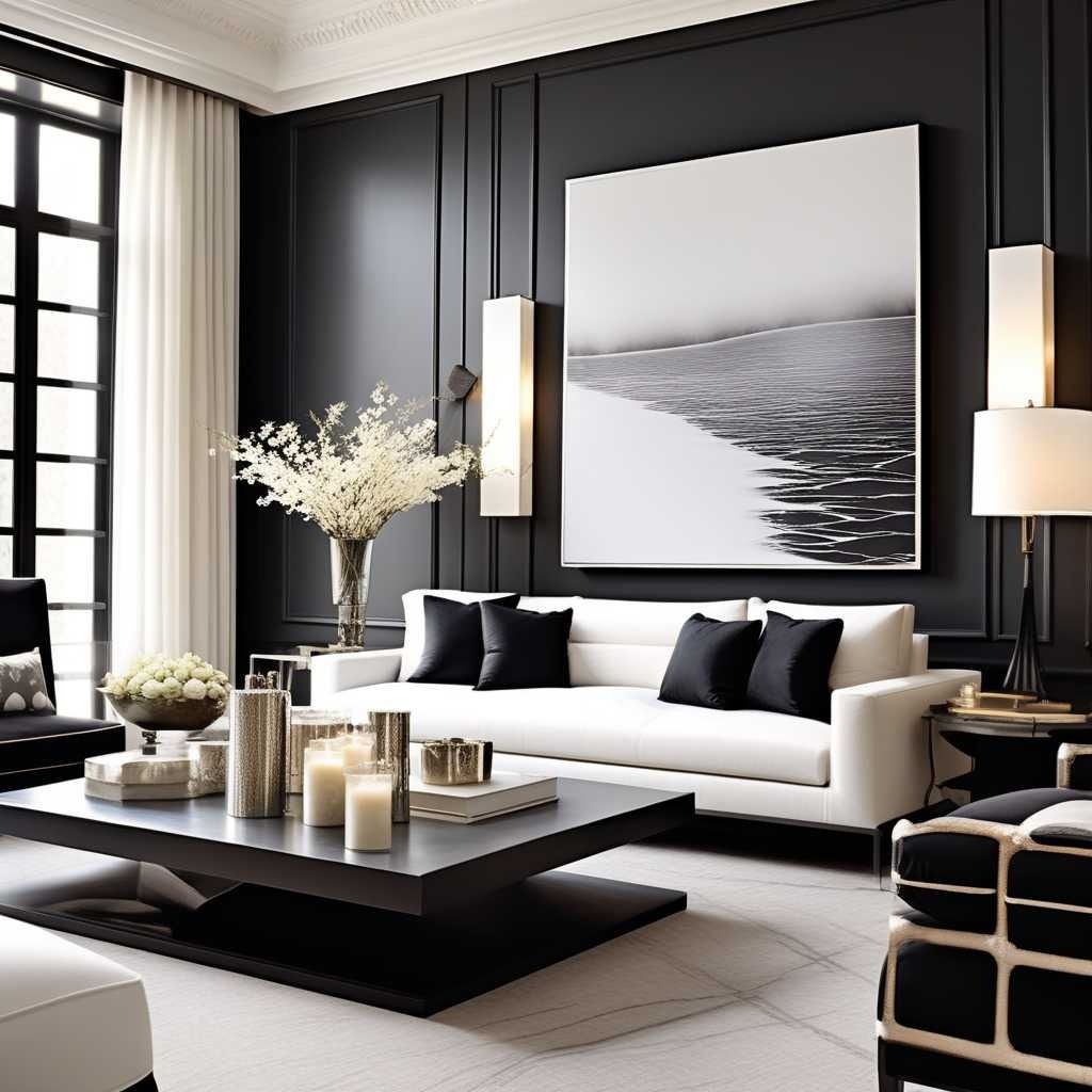 Black And White Living Room Furniture Stylish Monochrome Decor for Your Living Room