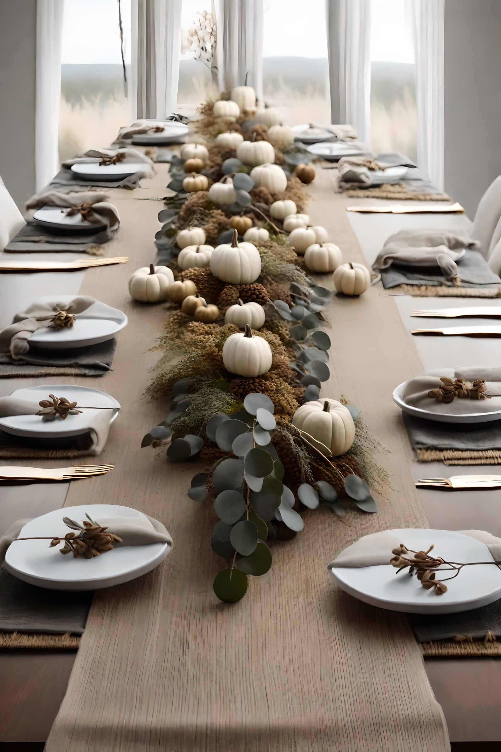 Black And White Thanksgiving Decor Elegant Monochrome Thanksgiving Home Designs