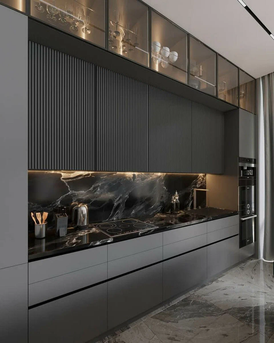 Black Matte Kitchen Design Sophisticated and Sleek: Achieve a Modern Kitchen Look with Matte Black Finishes