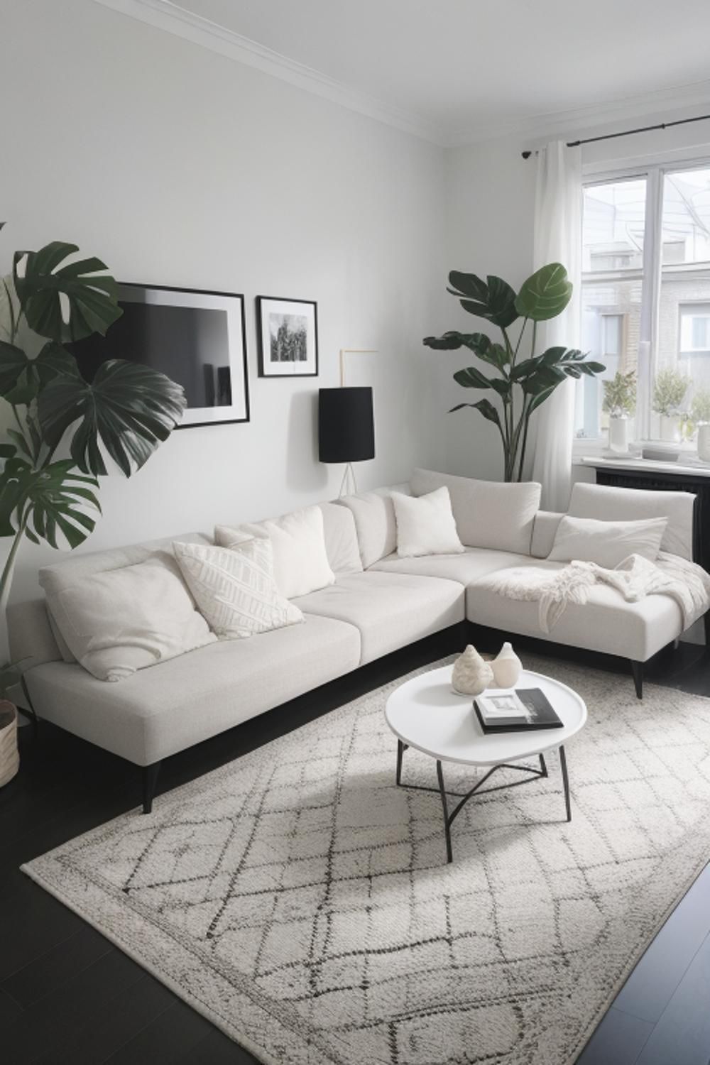 Black White Minimalist Apartment Stylish Monochrome Living Space for the Modern Minimalist