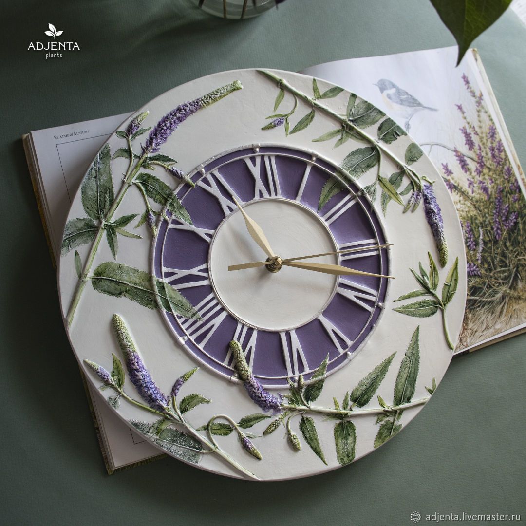 Botanical Inspired Clock Nature’s Timepiece: A Clock Infused with Botanical Beauty.