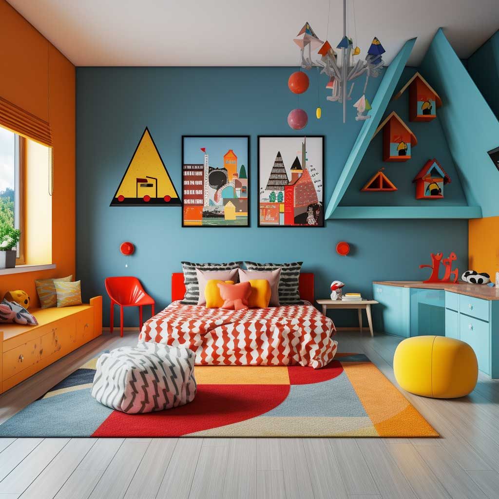 Bright Children Room Vibrant and Cheerful Bedroom for Kids