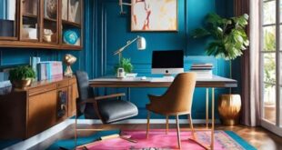 Colorful Home Office Design