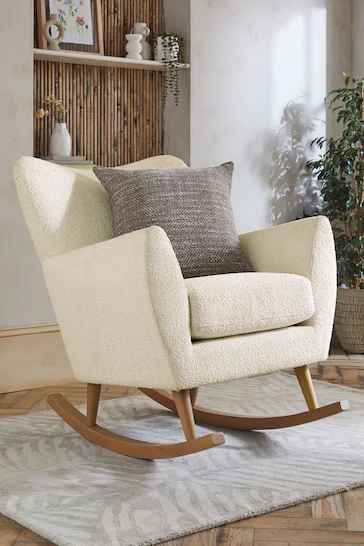 Casual Scandinavian Rocking Chair Comfortable and Stylish Rocking Chair for a Relaxing Scandinavian Vibe