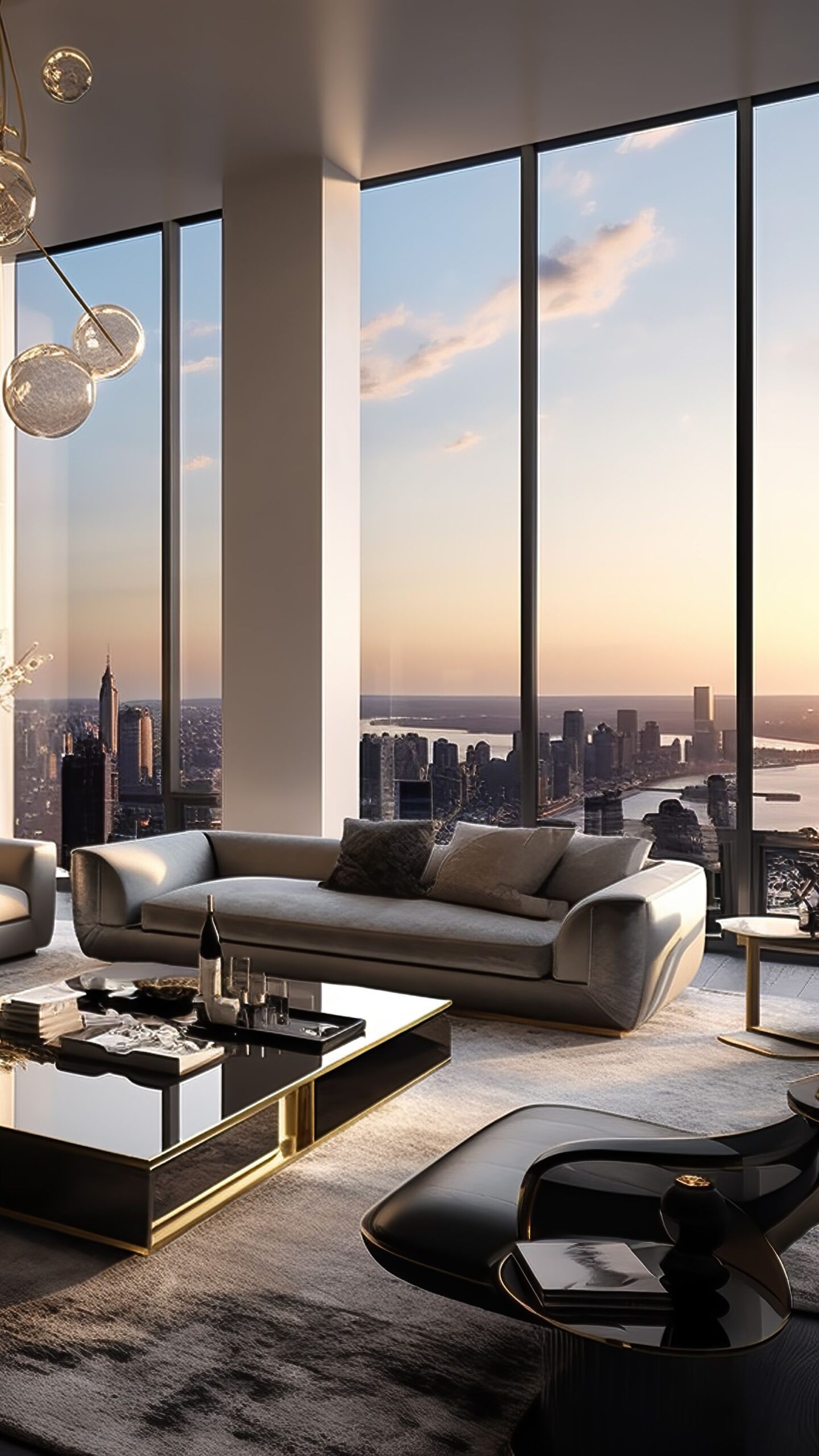 Chic Modern Apartment Stylish and Sleek Urban Living Space for the Fashion-forward Professional