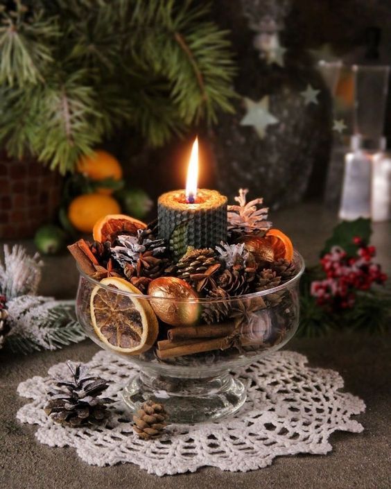 Christmas Candles And Decorations Deck the Halls with Festive Holiday Decor