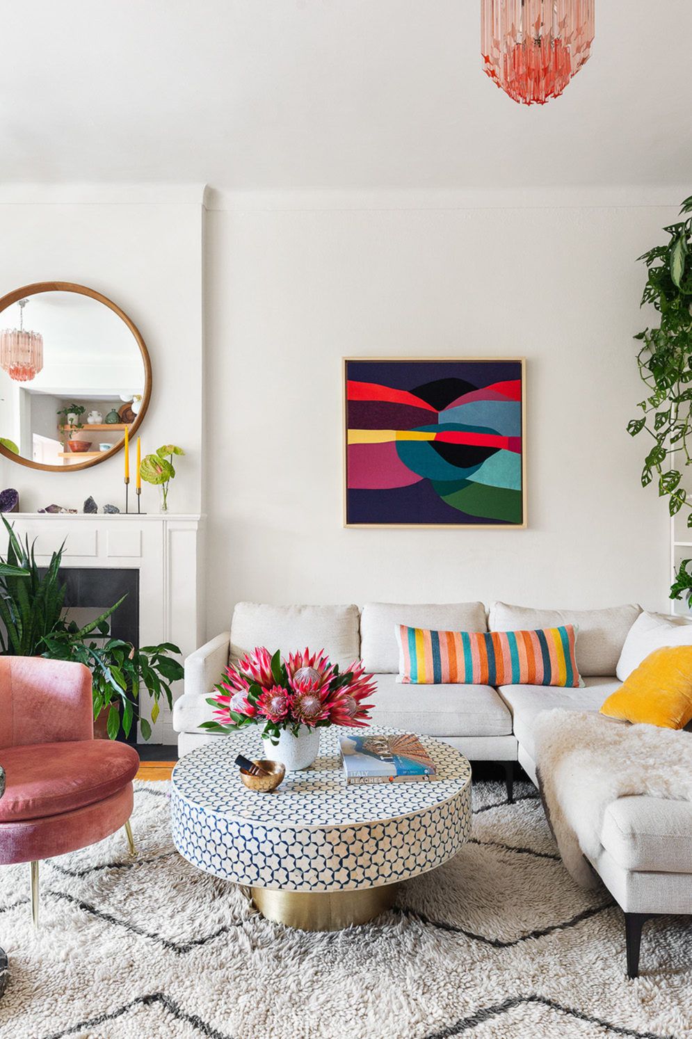 Colorful Textured Apartment Vibrant and Textured Living Space Full of Personality