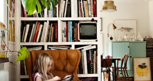 Comfy Chair Built Bookshelves