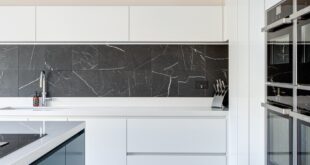 Contemporary Black And White Kitchen