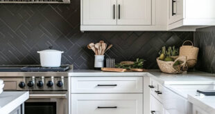 Contemporary Black And White Kitchen