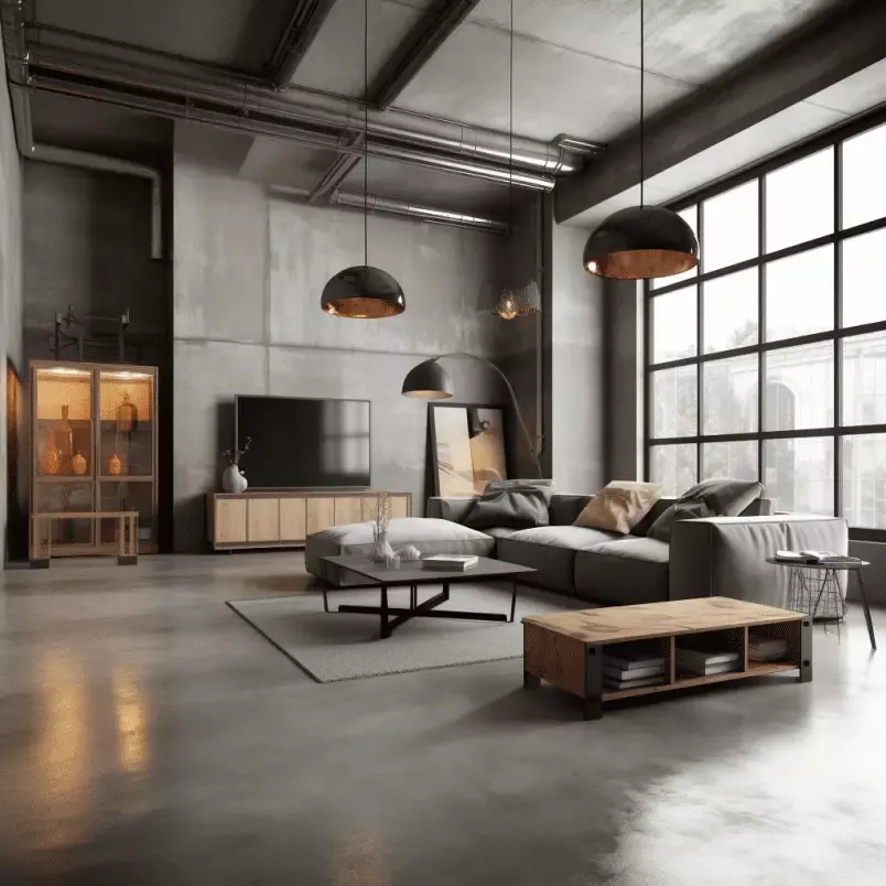 Contemporary Industrial Home Sleek and Modern Industrial Style Living Space