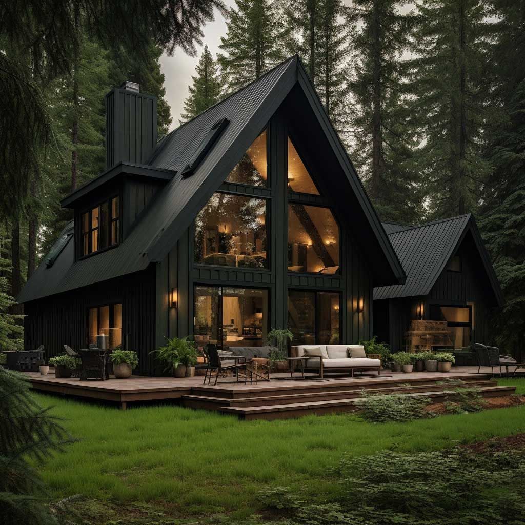 Dark Exterior House Mysterious and Bold Black Home Design Ideas