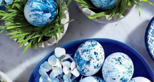 Decor Of Easter In Blue