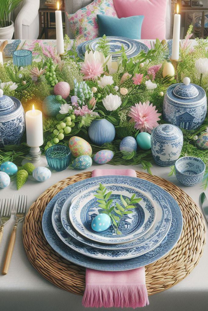 Decor Of Easter In Blue Easter celebrations in shades of serene blue