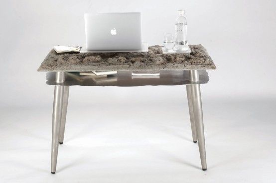 Desk Mimics Natural Landscape Desk Transforms Into Tranquil Outdoor Oasis