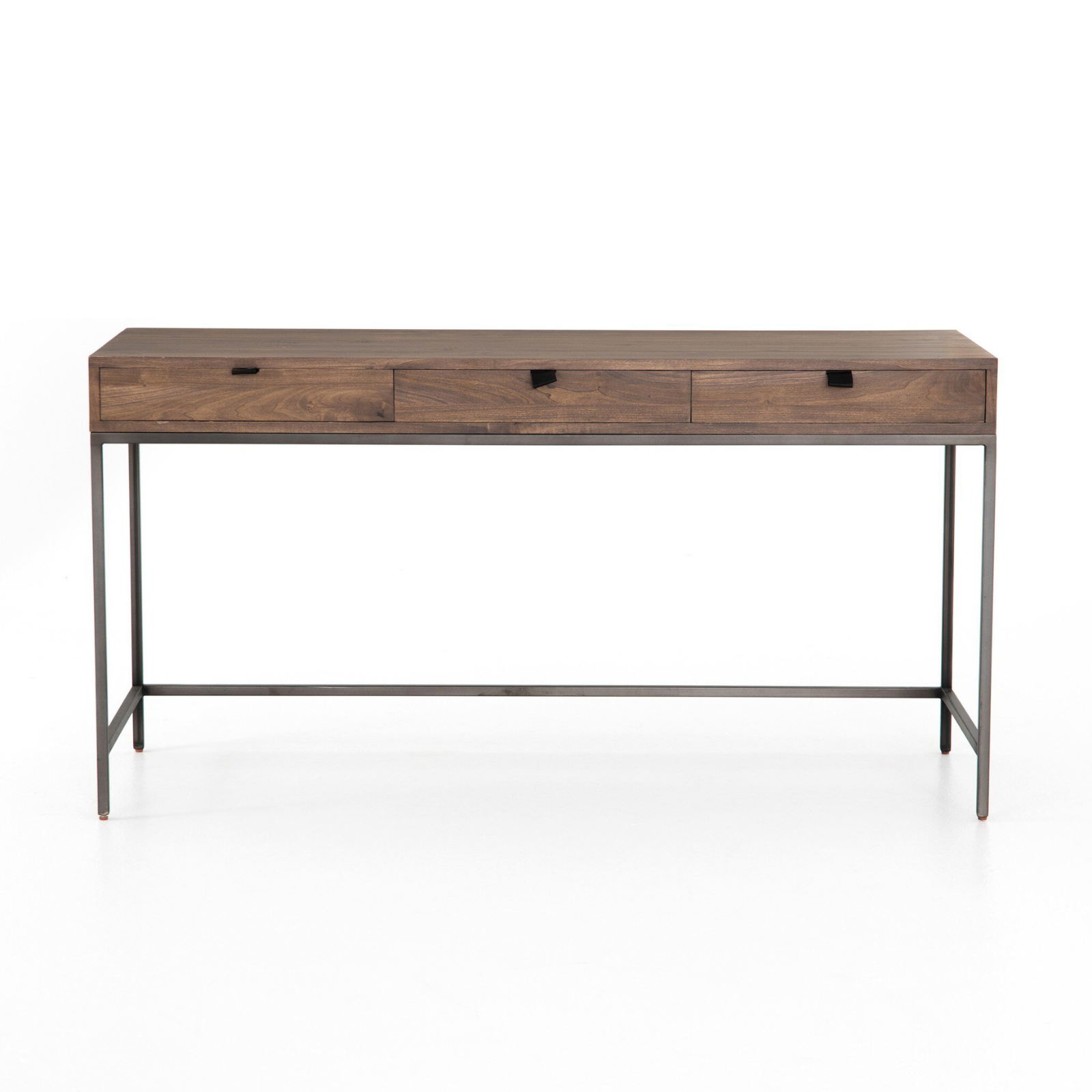 Desk Of Metal Wood And Leather “Stylish and Sturdy Furniture Blend”