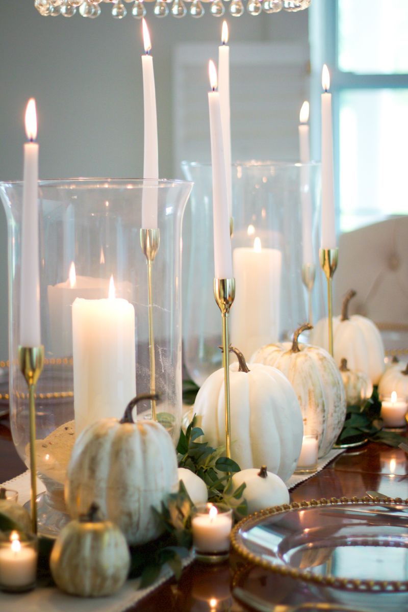 Elegant White Thanksgiving Decor Ideas