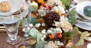 Flower Decorations Thanksgiving Table