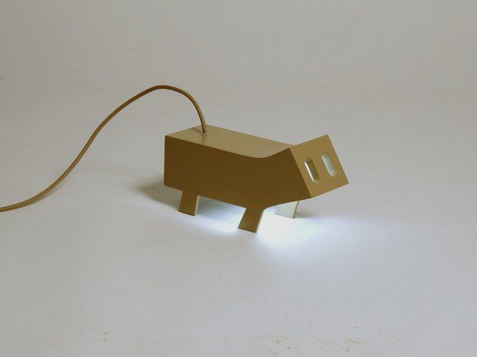 Funny Passa Cabos Lamp Quirky and Amusing Lamp Design with Playful Cable Pass-through Concept