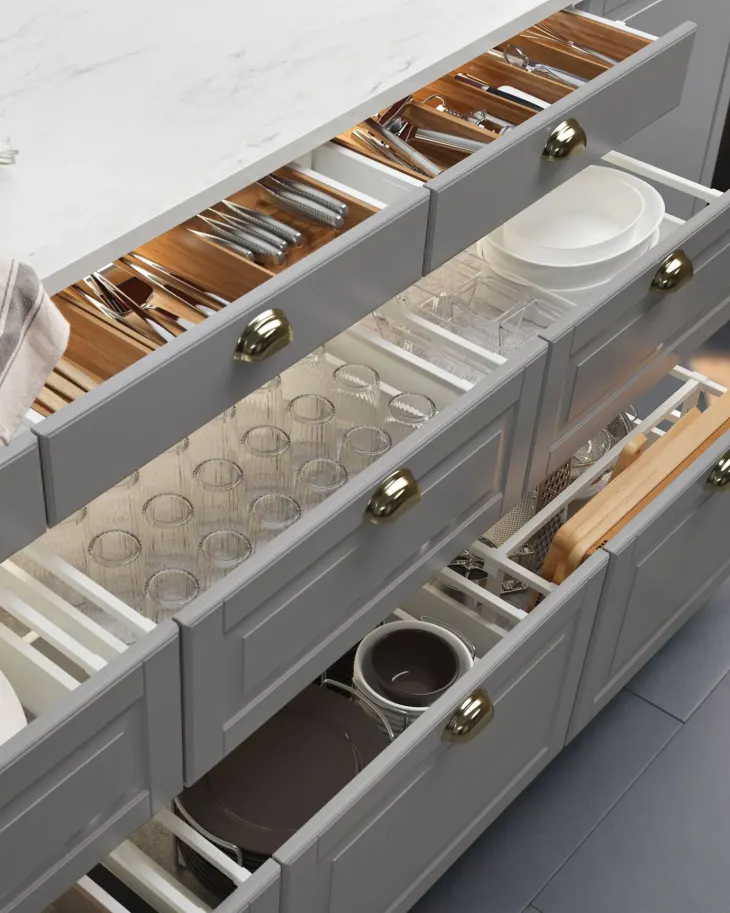 Futura Kitchen Cabinets The sleek and modern design of futuristic kitchen storage solutions