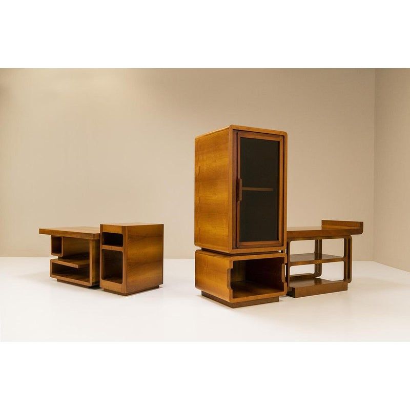 Futuristic Cabinet Of Walnut “Modern Walnut Cabinet Design Takes Interior Decor to the Next Level”