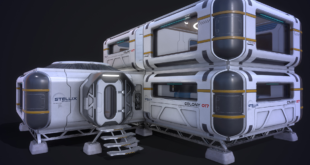 Futuristic Modular Spaceship