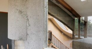 House Concrete Vaulted Skylights