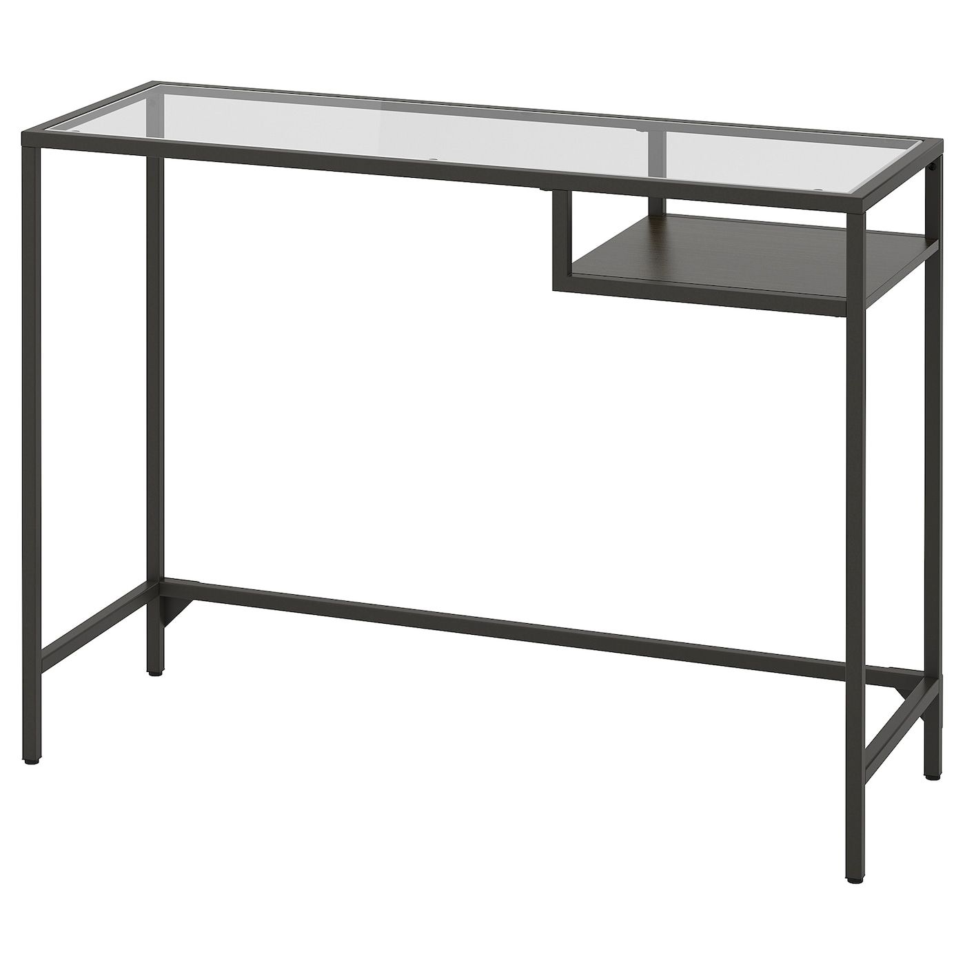 Ikea Vittsjo Table Classy and Sleek Black Glass Top Table for Modern Home Decor