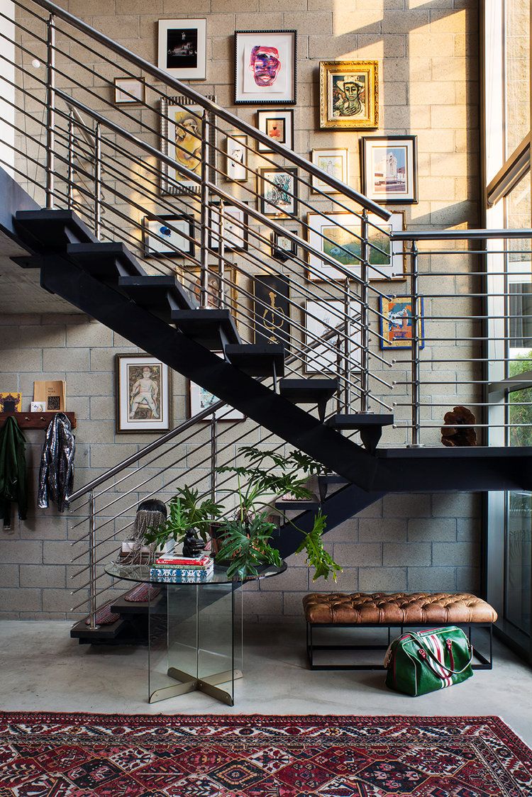 Industrial Apartment Green Green Living in Modern Loft Space