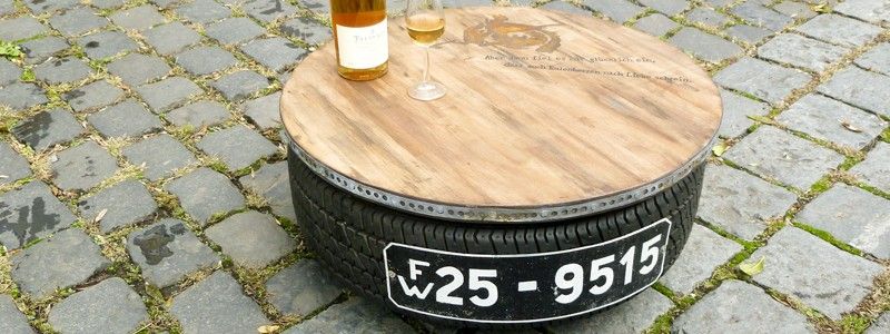 Industrial Chic Tire Table Unique Tire Table Design for Modern Industrial Decor