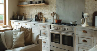 Italian Kitchen Design With Stone