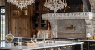 Italian Kitchen Design With Stone