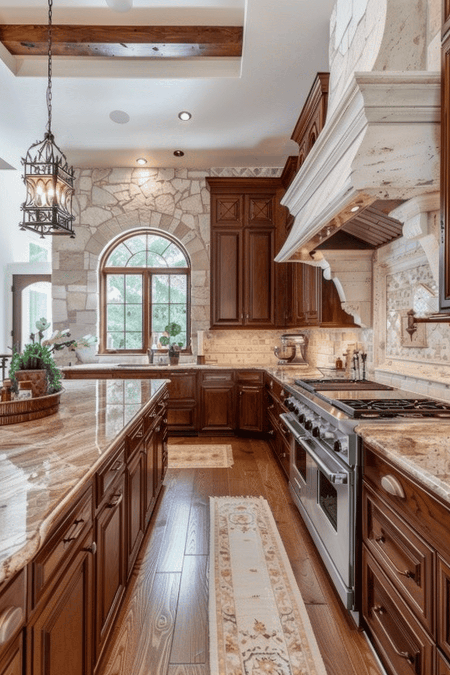 Italian Kitchen Design With Stone Elegant Stone Accents Transform Traditional Italian Kitchens