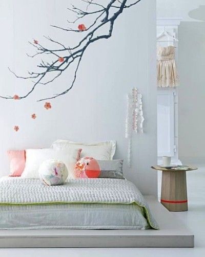 Japanese Inspired Feminine Bedroom Elegant and tranquil bedroom design with Japanese influence