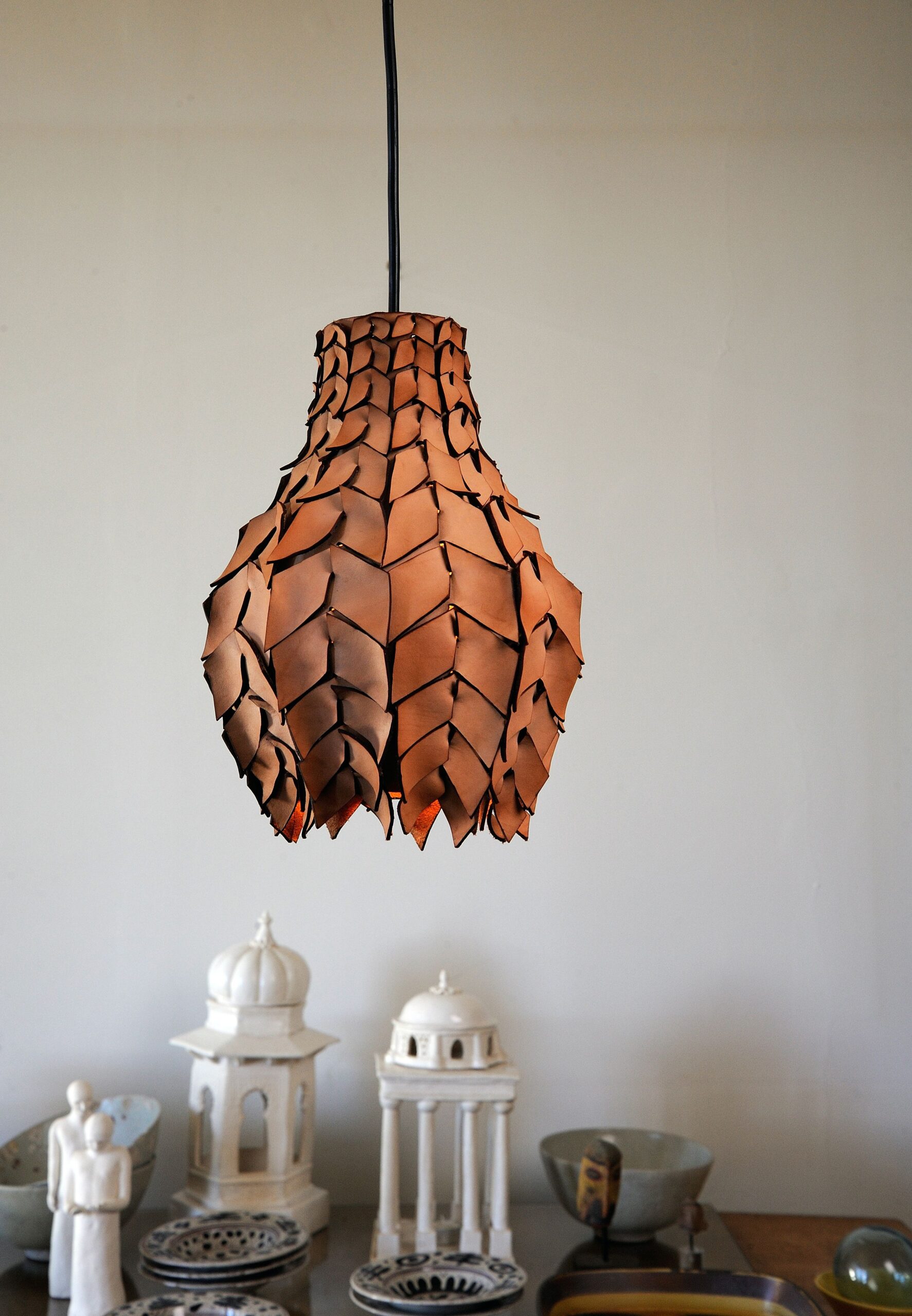 Leather Lamp Stylish Home Lighting Option crafted from Top-Quality Material