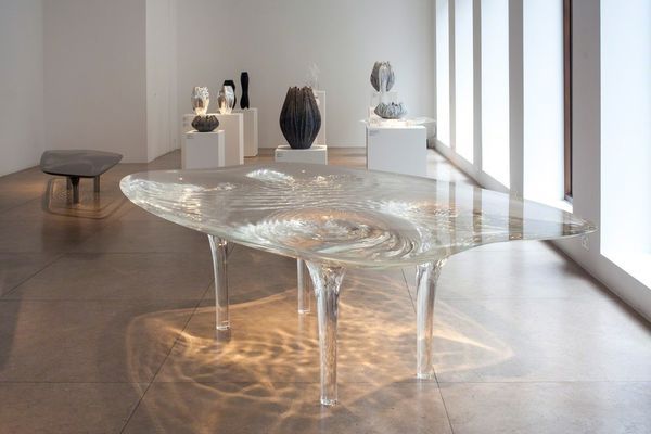 Liquid Glacial Table Mesmerizing Contemporary Furniture Piece Inspired by Nature’s Fluidity