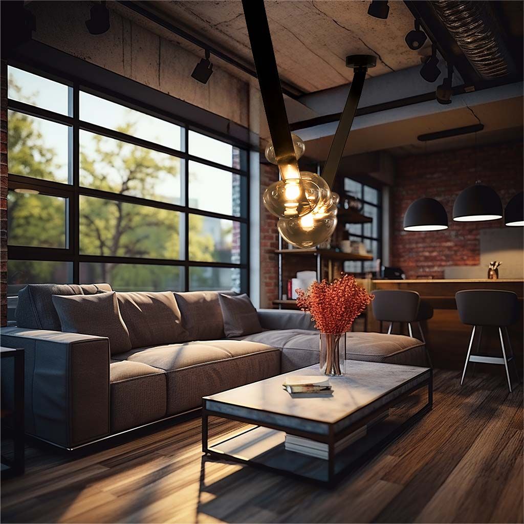 Loft Design Warm Shades Cozy and Inviting Loft Decor in Earth Tones for a Warm, Stylish Space