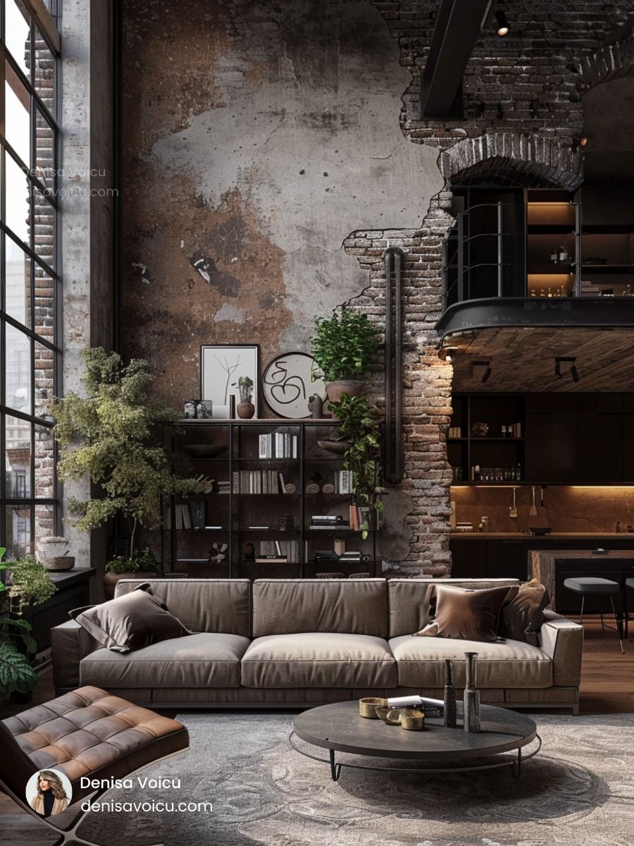 Loft Industrial Minimalist Stylish Urban Living in a Simplistic Loft Design