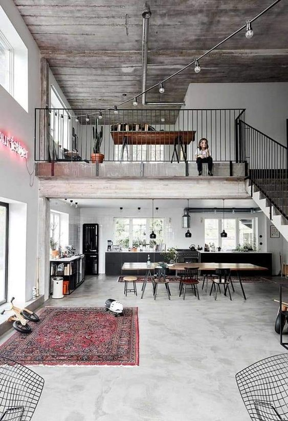 Loft Industrial Minimalist Trendy and Sleek Urban Style Loft Design