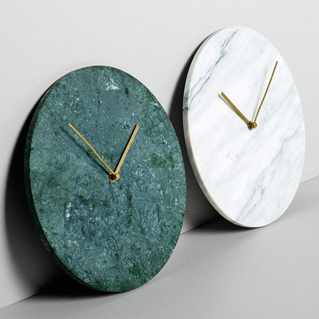 Marble Clock Luxurious Time-Keeping Piece Made of Elegant Marble