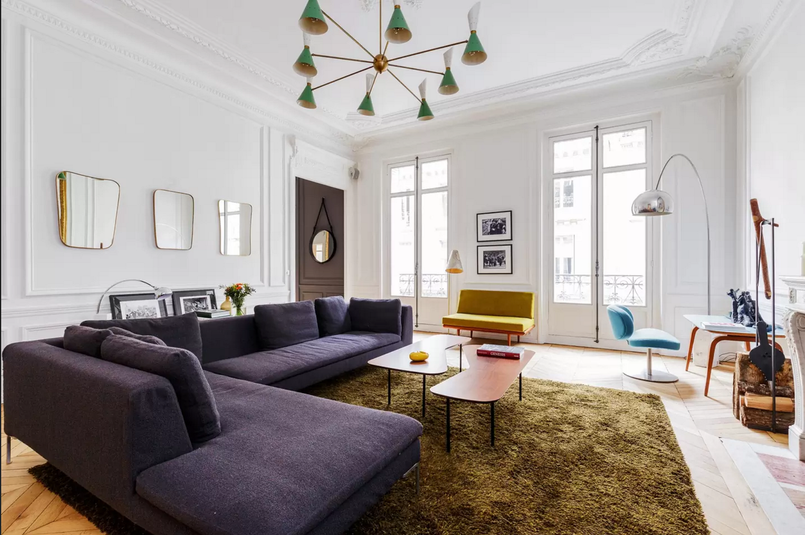 Mid Century Parisian Apartment A Stylish Parisian Residence with Retro Charm and Elegance