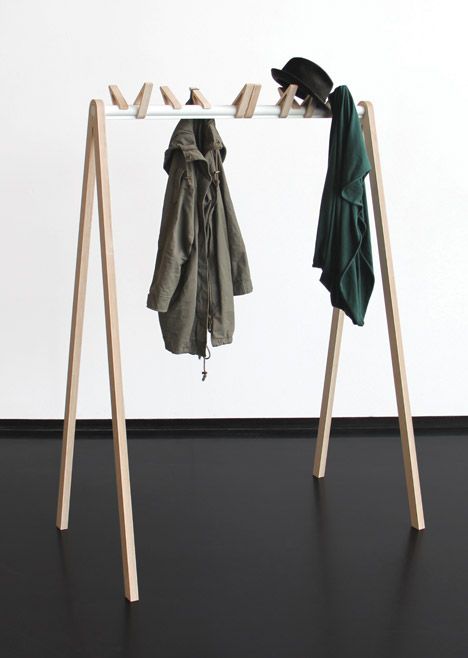 Minimalist Birds In A Row Coat Rack Sleek and Stylish Bird Lineup Coat Hanger