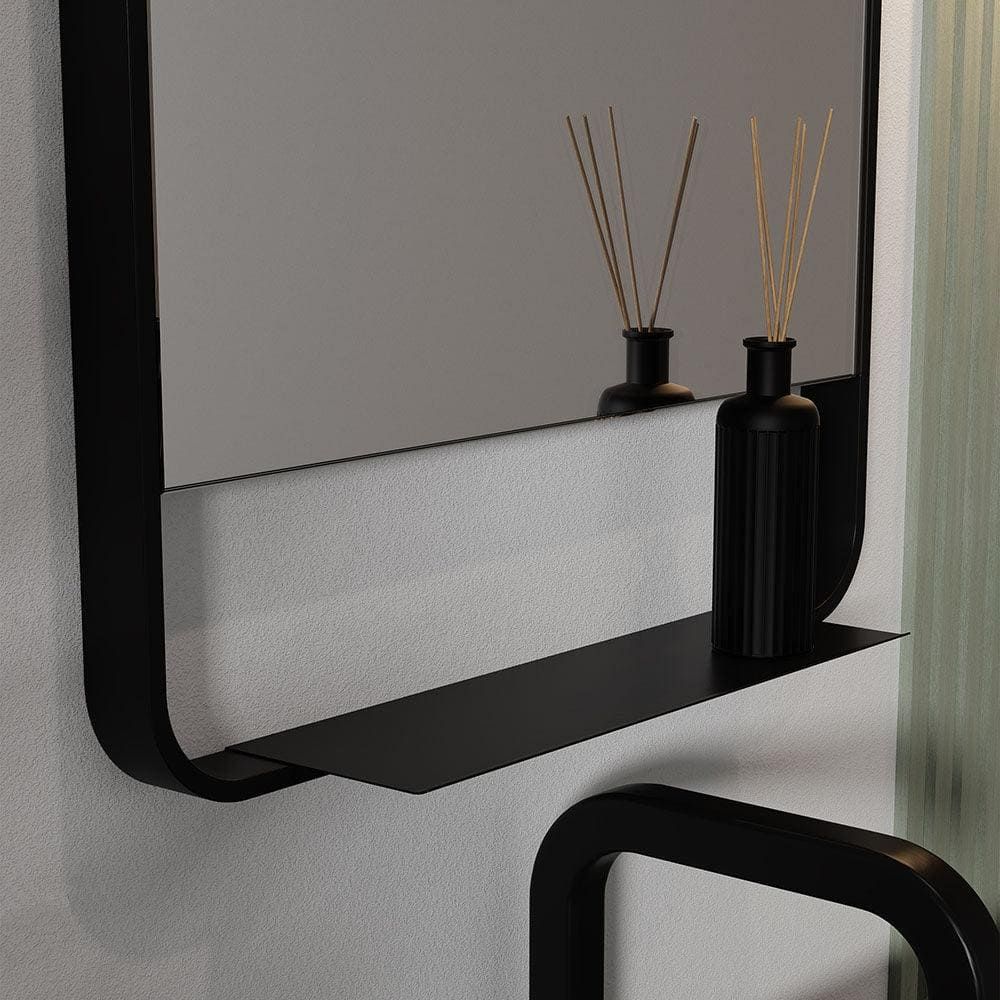 Mirror With Integrated Shelf a Stylish and Functional Addition to Any Space