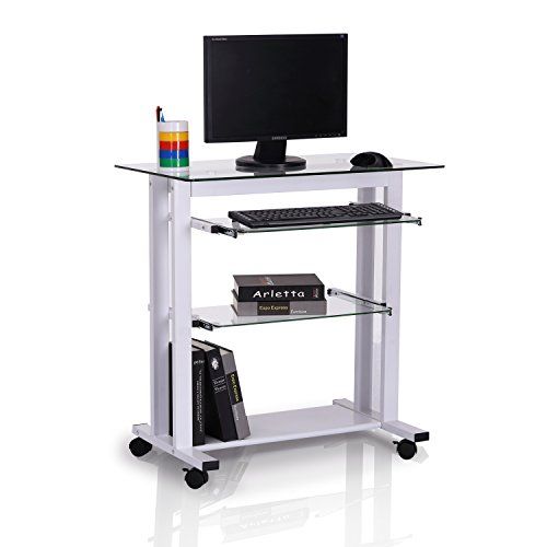 Mobile Glass Workstation Ultimate Versatile Desk Solution for Modern Remote Work