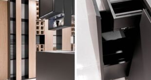 Modern And Sculptural Cut Kitchen