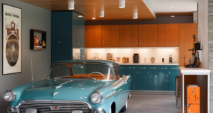 Modern House Retro Car