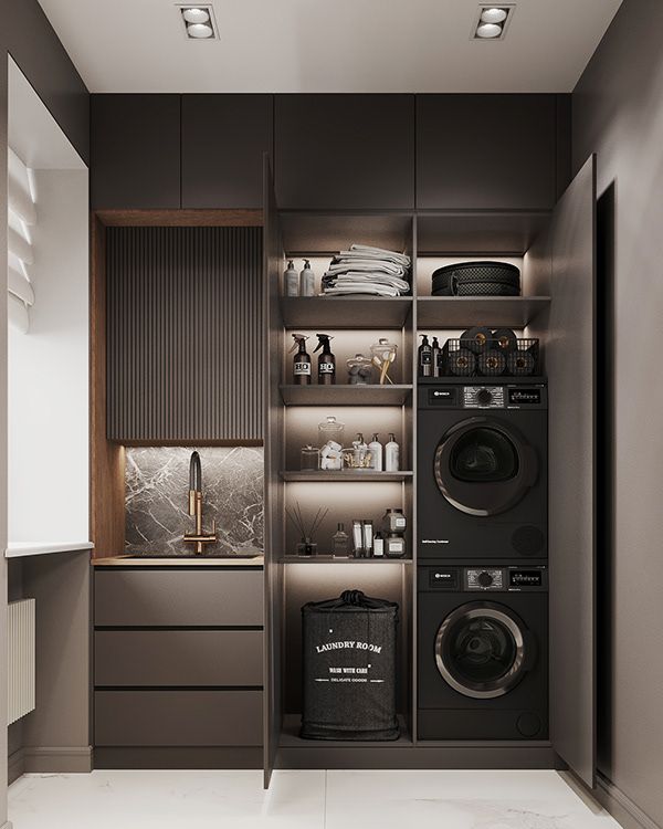 Modern Laundry Room Design Revamping Your Laundry Room into a Stylish and Functional Space