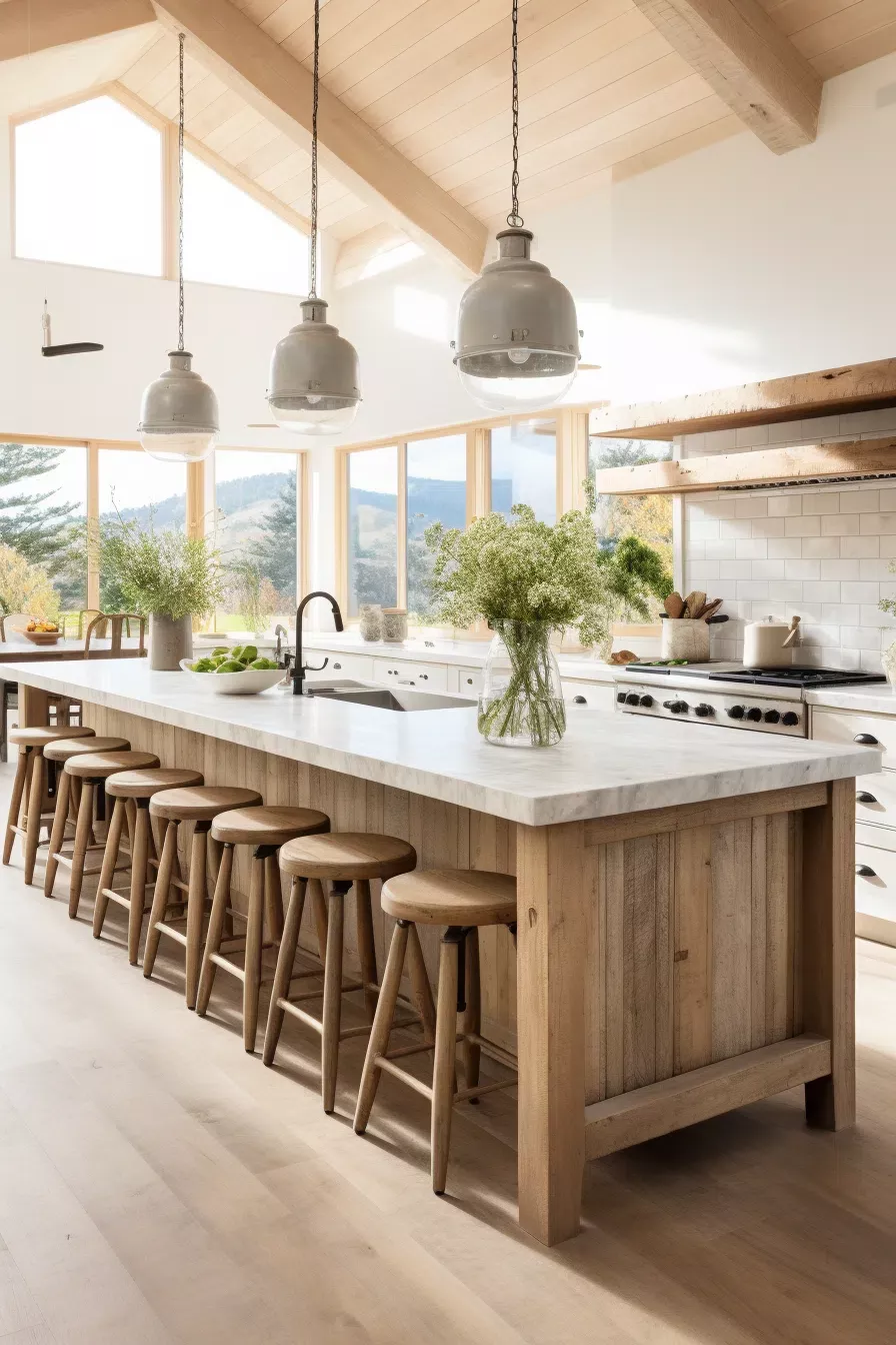 Modern Rustic Kitchen Stylish and Cozy Farmhouse-Inspired Cooking Space